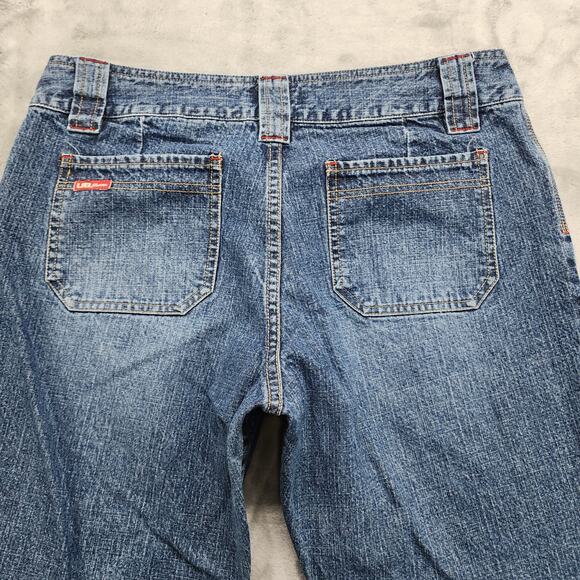 Vintage 90s Unionbay Jeans Womens 13 Juniors Crop Double Button Two-Tone Hem - Picture 3 of 11